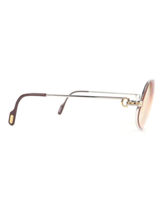Cartier Vintage Maillon Panthere Sunglasses Eyewear Silver 14 main image 4